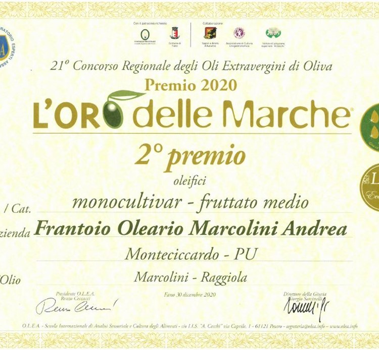 Oro delle Marche 2020 Raggiola 
